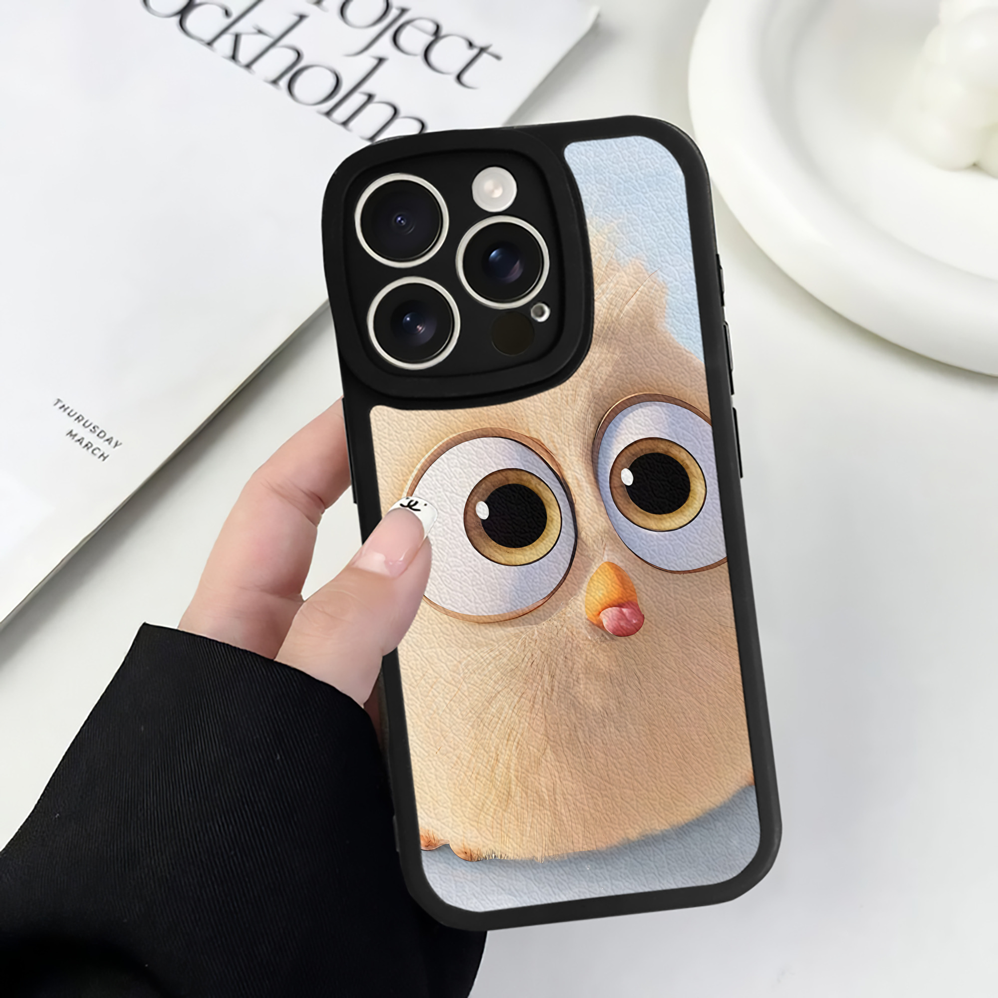 （画像用） Angry Birds アングリーバード 【iPhone 16シリーズ対応】シリコンスマホケース（レザー調） 材質：シリコン